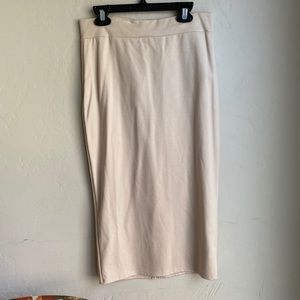 NWT Fashion Nova beige midi skirt